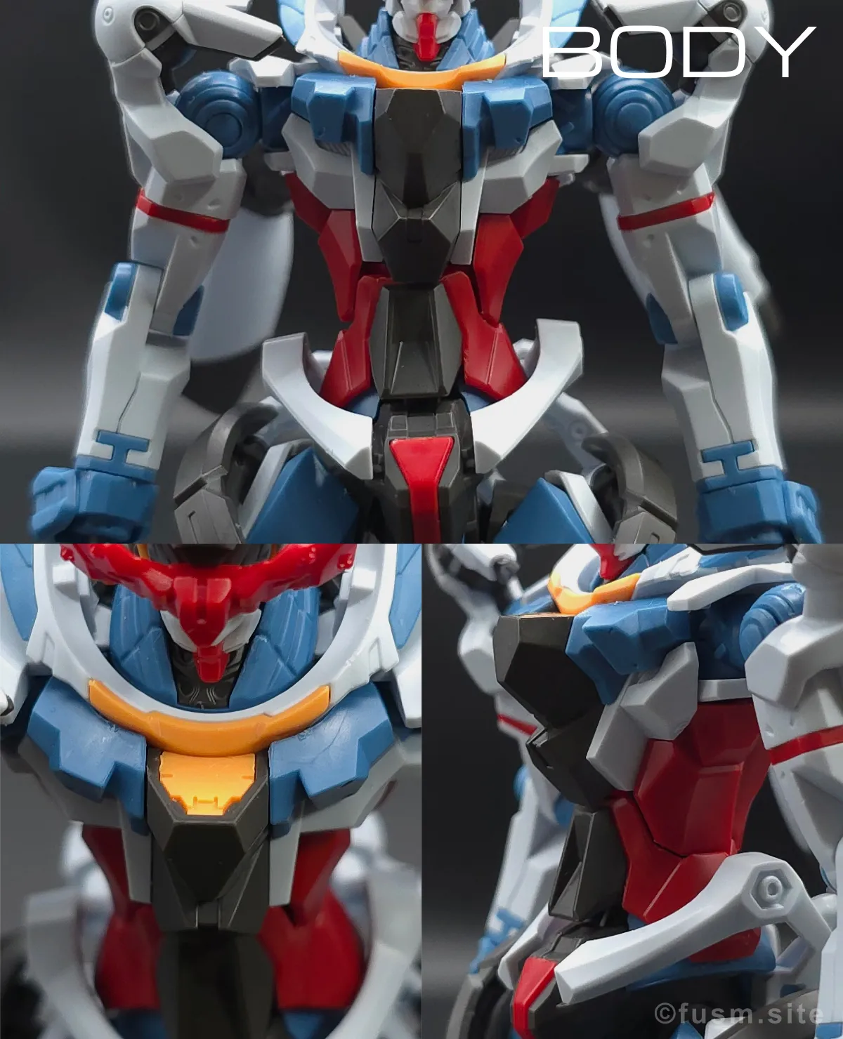 【レビュー】HG 1/144 GQuuuuuuX(ジークアクス) 胴体ディテール 01