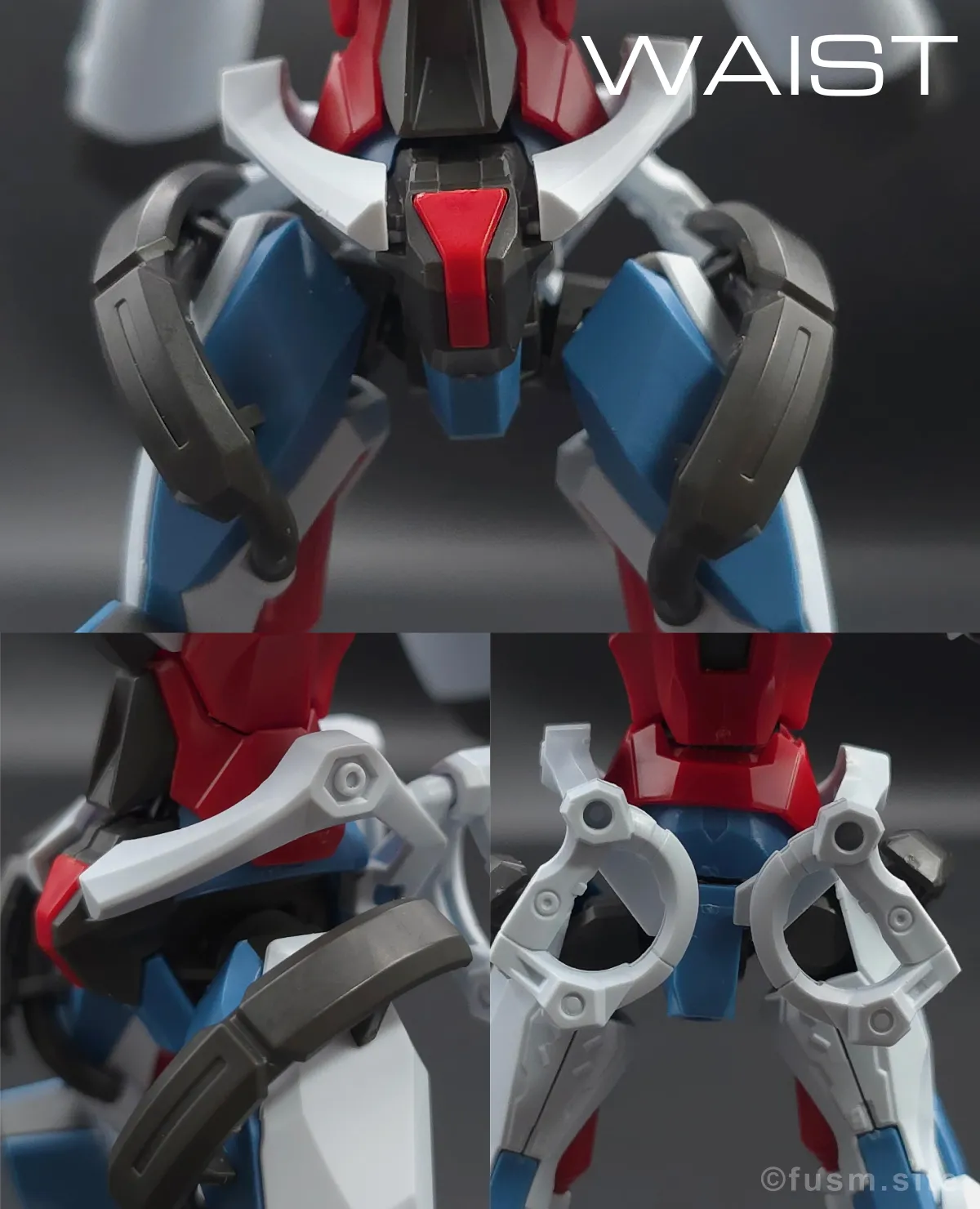 【レビュー】HG 1/144 GQuuuuuuX(ジークアクス) 胴体ディテール 02