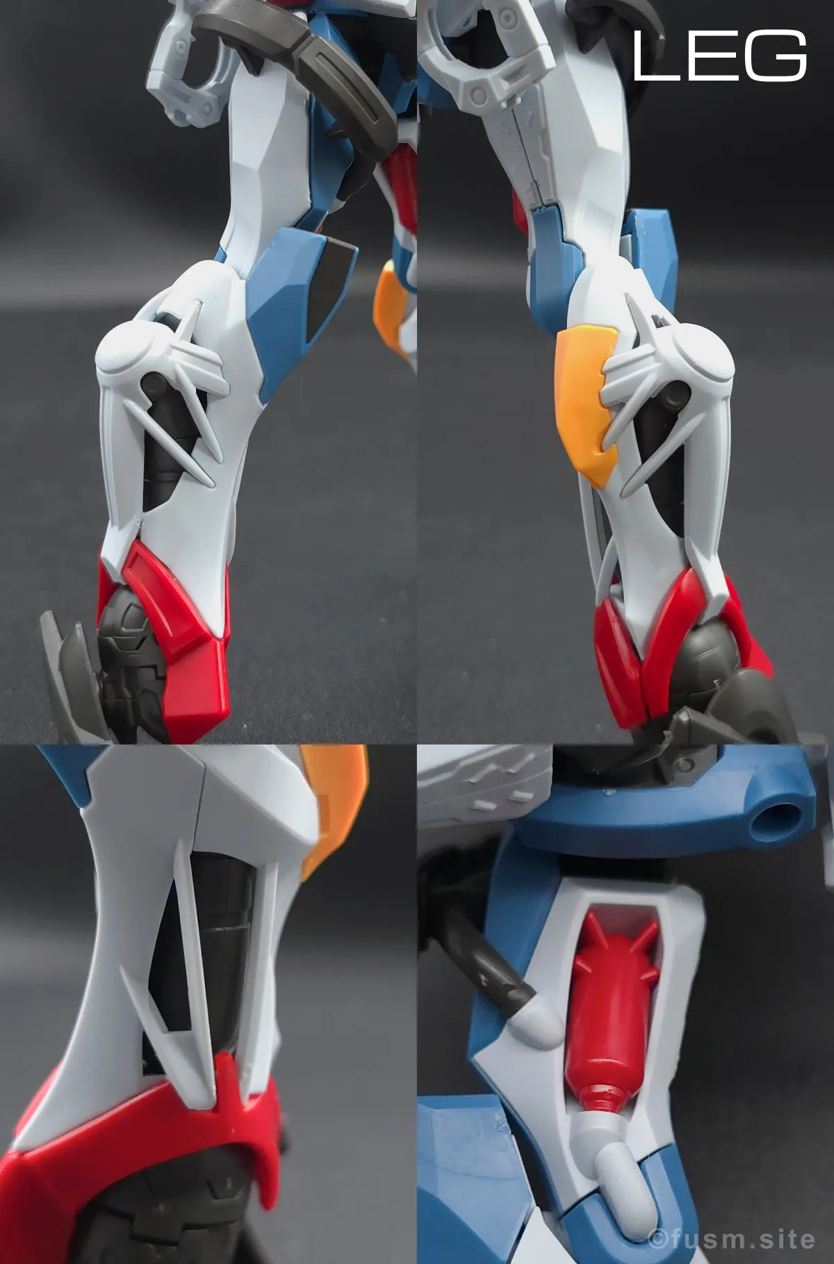 【レビュー】HG 1/144 GQuuuuuuX(ジークアクス) 脚部ディテール 01