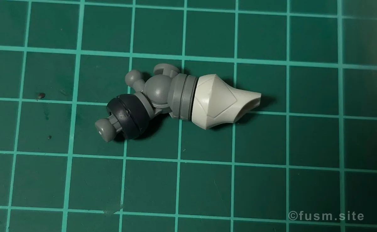 【レビュー】HG 1/144 エグザベ専用ギャン(ハクジ装備) パーツ・構造・組み立て 02
