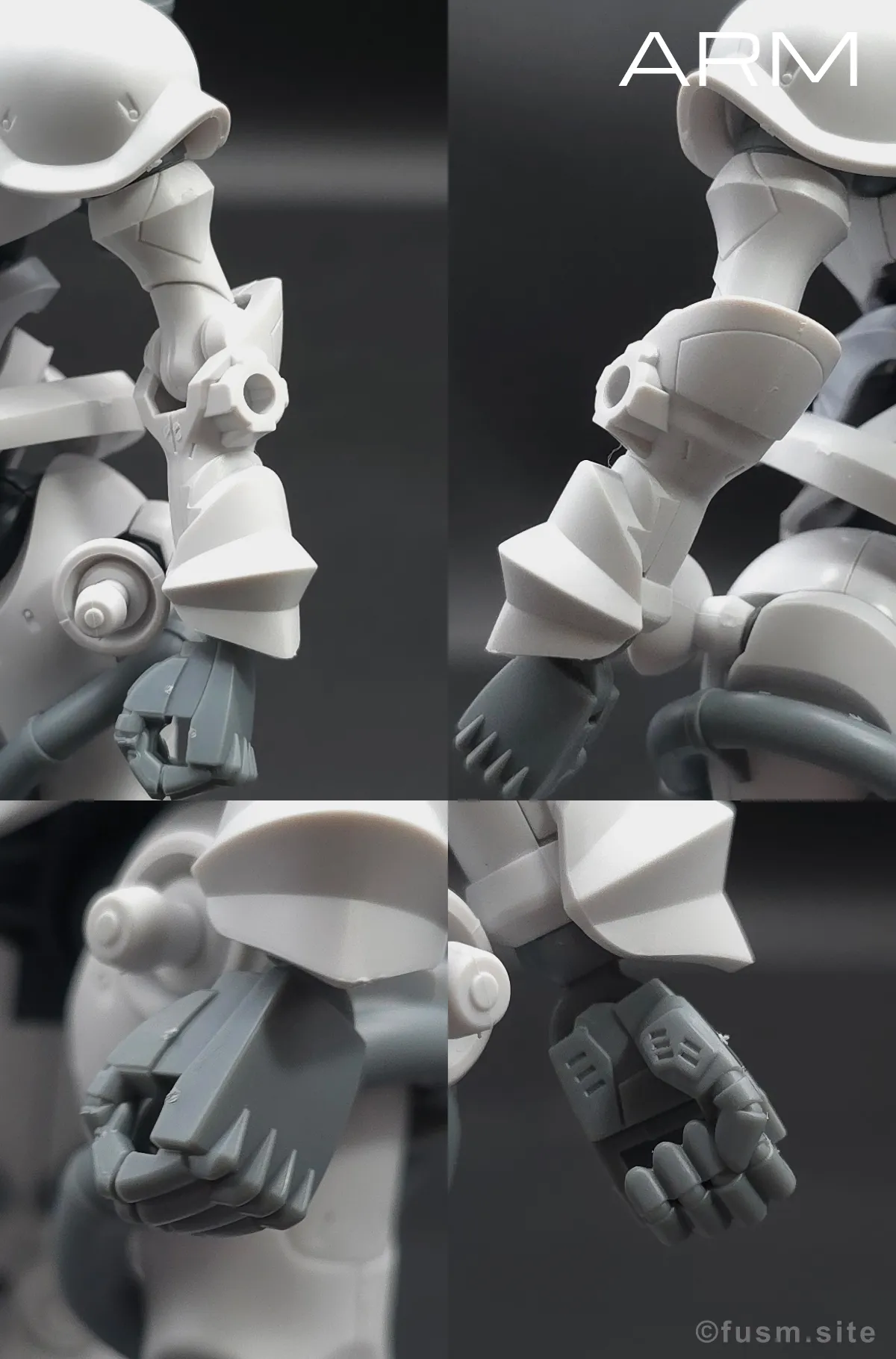 【レビュー】HG 1/144 エグザベ専用ギャン(ハクジ装備) 腕部ディテール 01