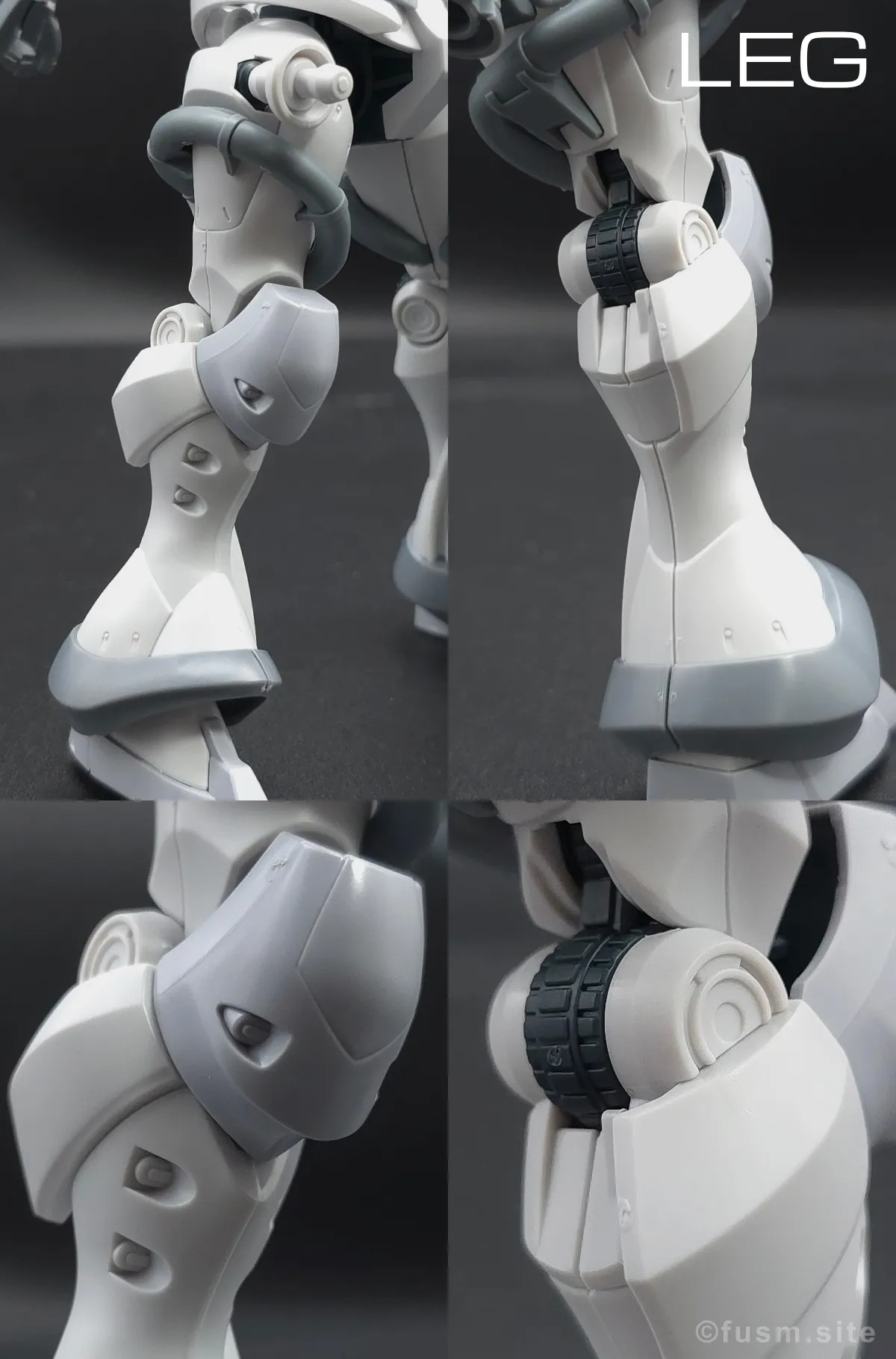 【レビュー】HG 1/144 エグザベ専用ギャン(ハクジ装備) 脚部ディテール 01