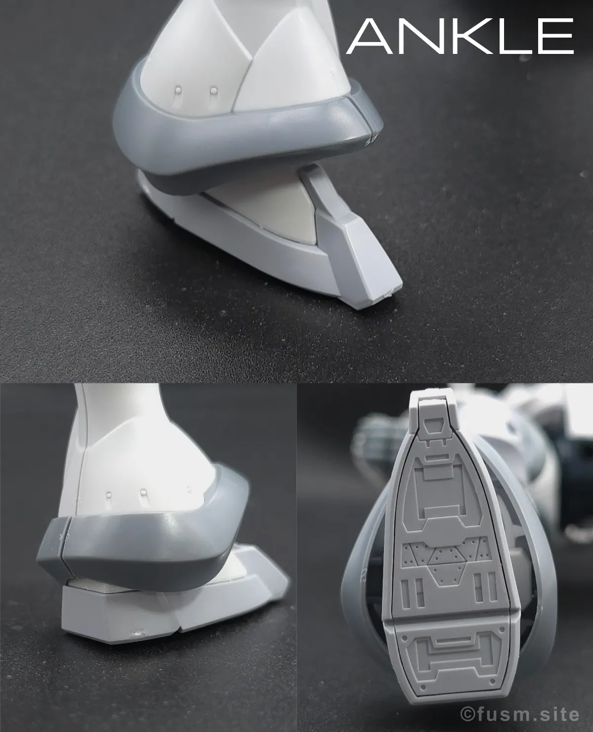 【レビュー】HG 1/144 エグザベ専用ギャン(ハクジ装備) 脚部ディテール 02