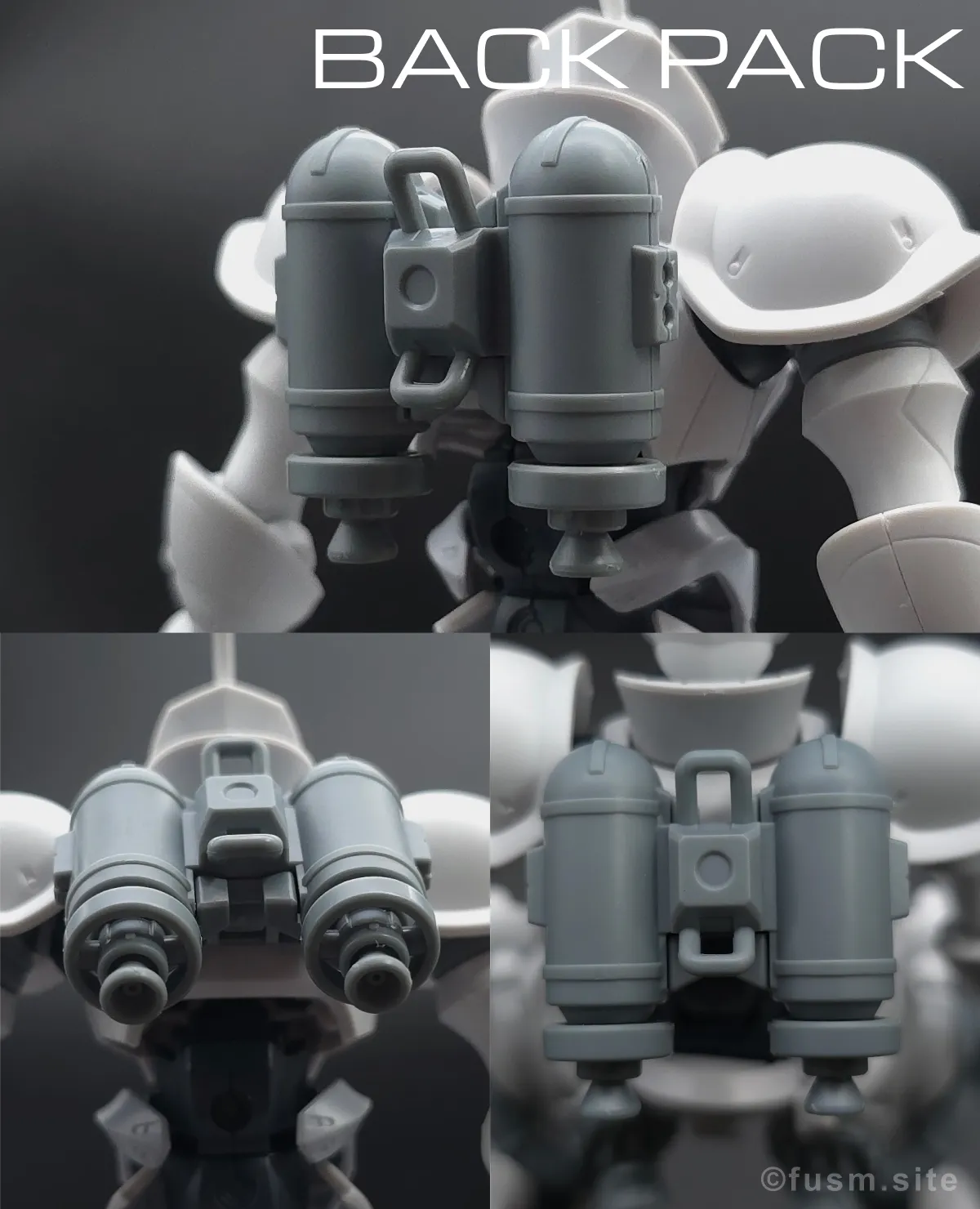 【レビュー】HG 1/144 エグザベ専用ギャン(ハクジ装備) バックパックレビュー 01