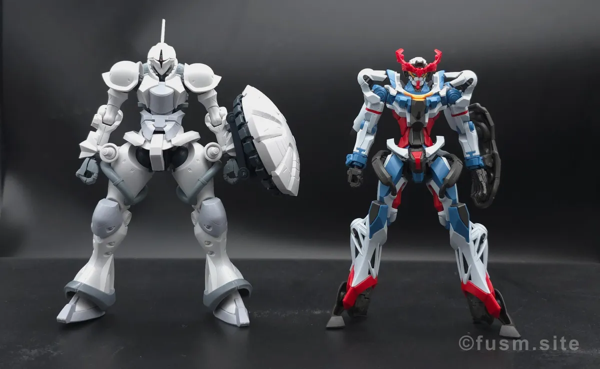 【レビュー】HG 1/144 エグザベ専用ギャン(ハクジ装備) 比較 01
