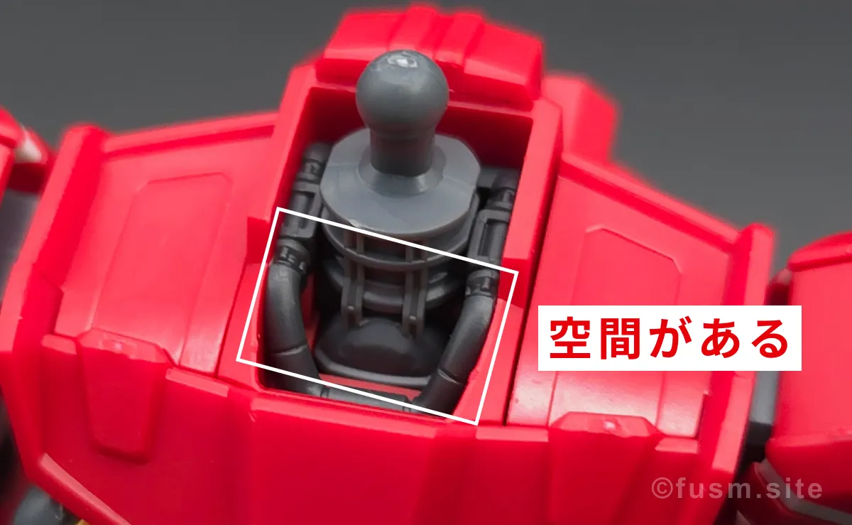 【レビュー】HG 1/144 軽キャノン 頭部ディテール 02