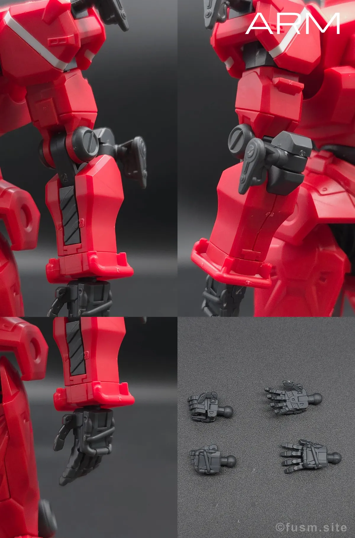 【レビュー】HG 1/144 軽キャノン 肩ディテール 02
