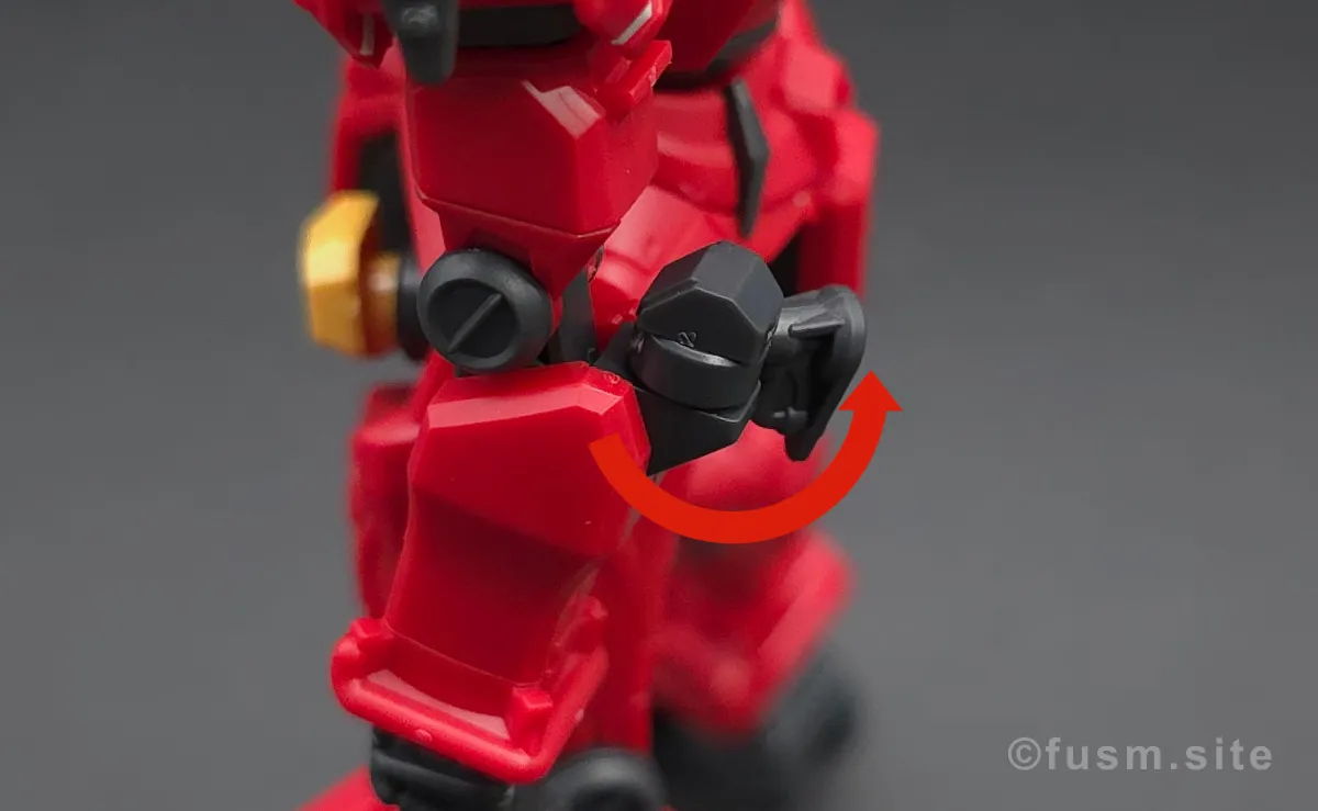 【レビュー】HG 1/144 軽キャノン 肩ディテール 可動域 03