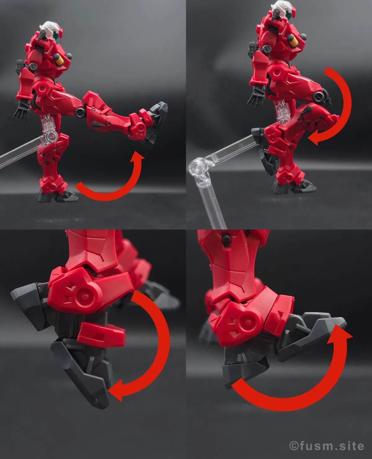 【レビュー】HG 1/144 軽キャノン 脚部ディテール 可動域 01