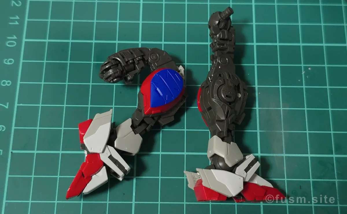 【レビュー】RG シャイニングガンダム パーツ・構造・組み立て 04