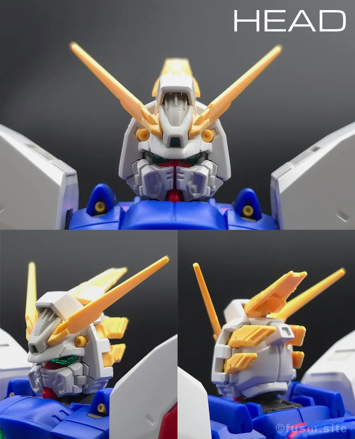 【レビュー】RG シャイニングガンダム 頭部ディテール 01