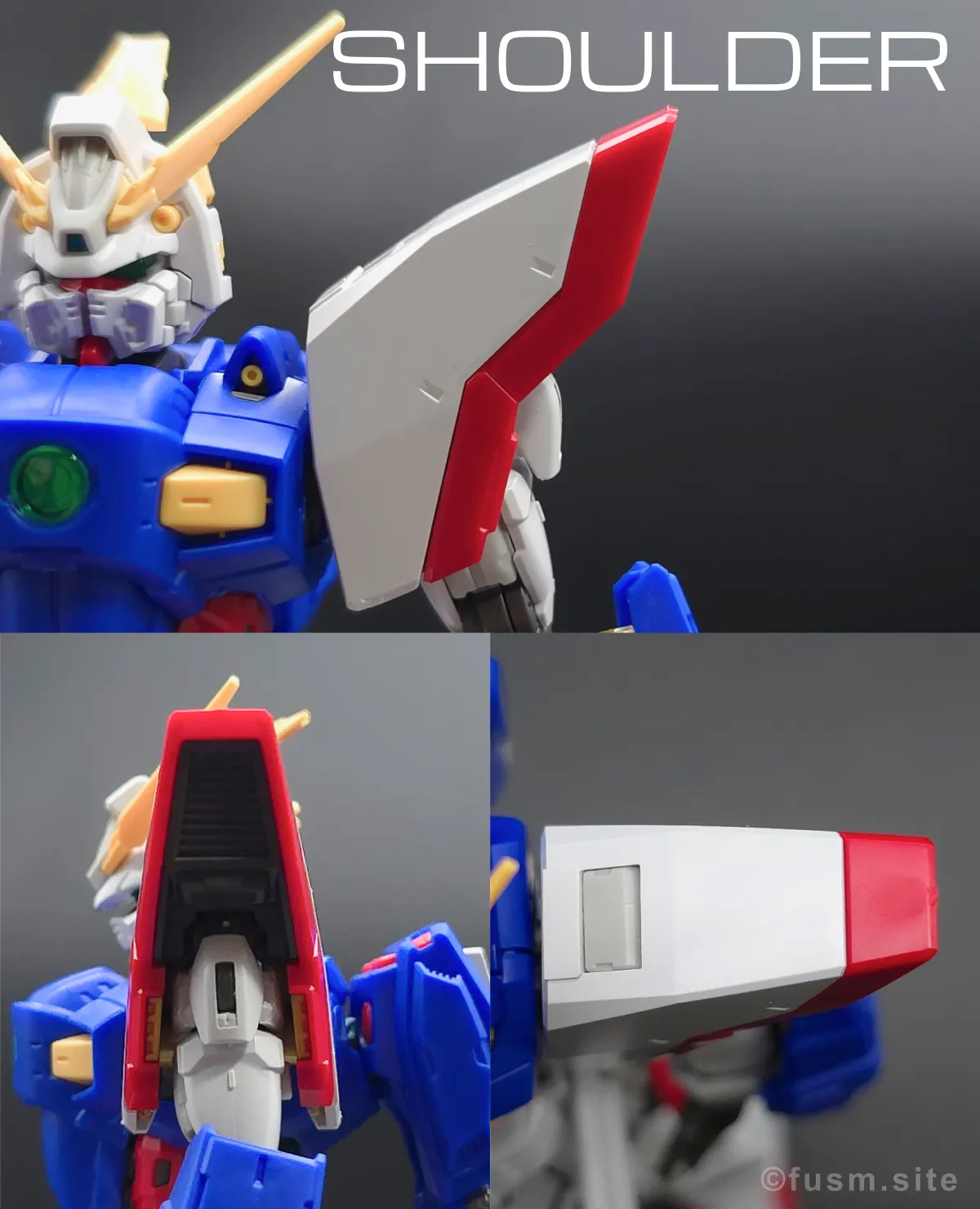 【レビュー】RG シャイニングガンダム 肩ディテール 01