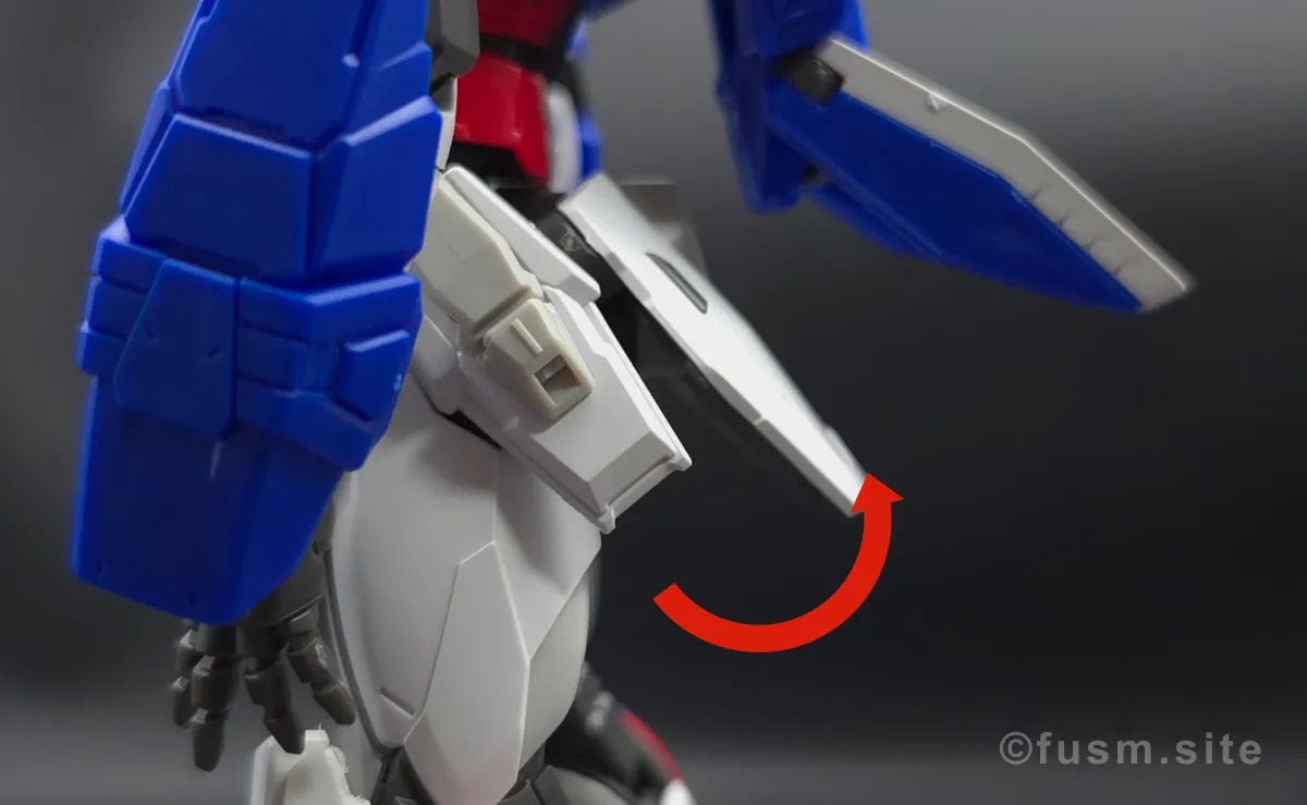 【レビュー】RG シャイニングガンダム 胴体ディテール 可動域 05