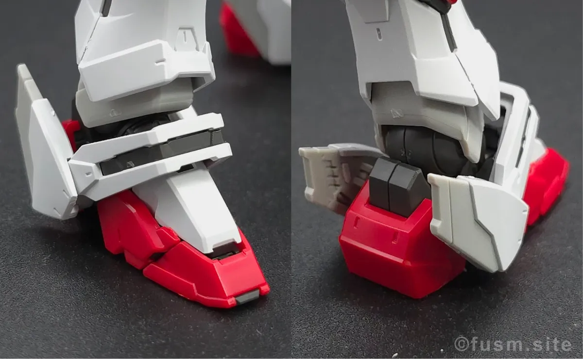 【レビュー】RG シャイニングガンダム 脚部ディテール 04