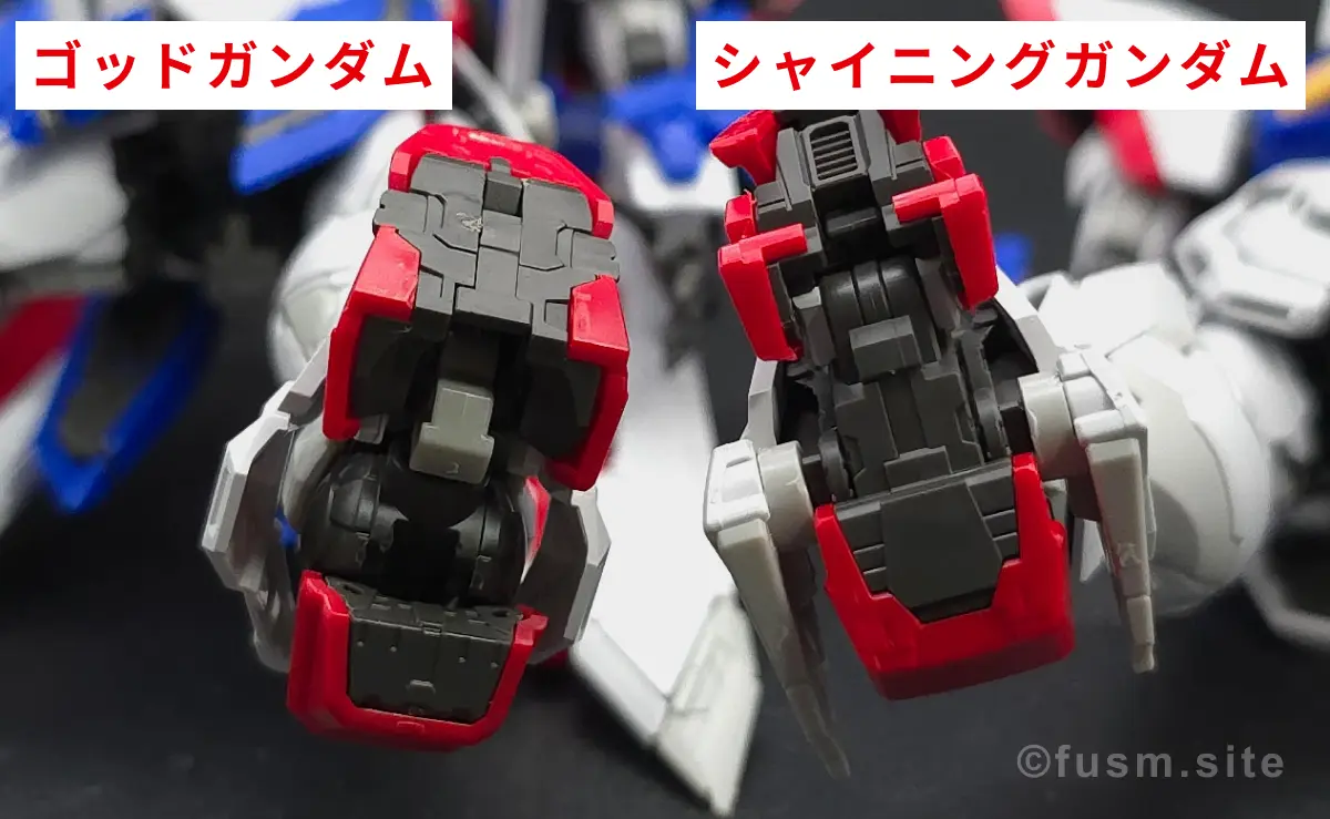 【レビュー】RG シャイニングガンダム 脚部ディテール 07