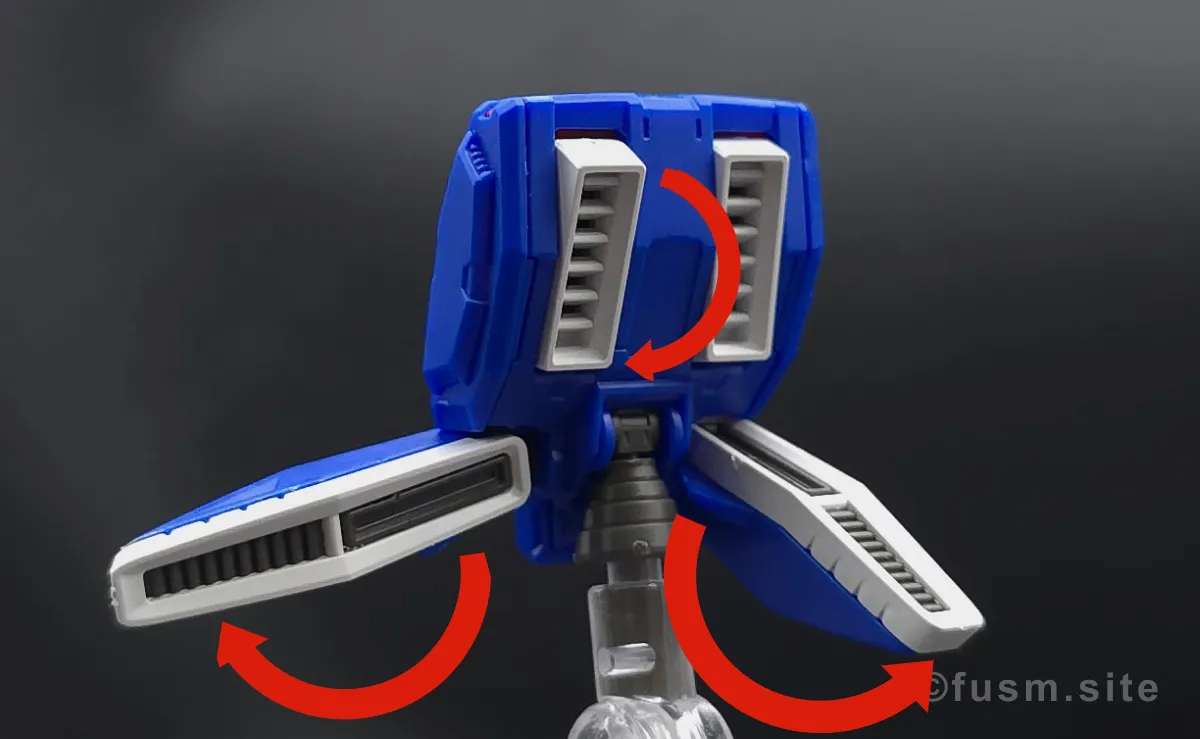 【レビュー】RG シャイニングガンダム バックパックレビュー 可動域 01
