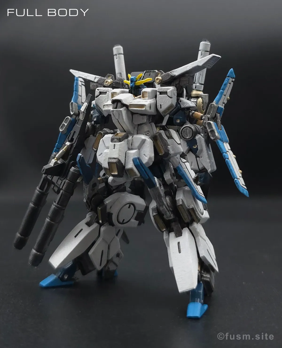 ガンダムアーティファクト第5弾【ZZガンダム】を筆塗り塗装! 多角的に見た全体の外観・素組み 02