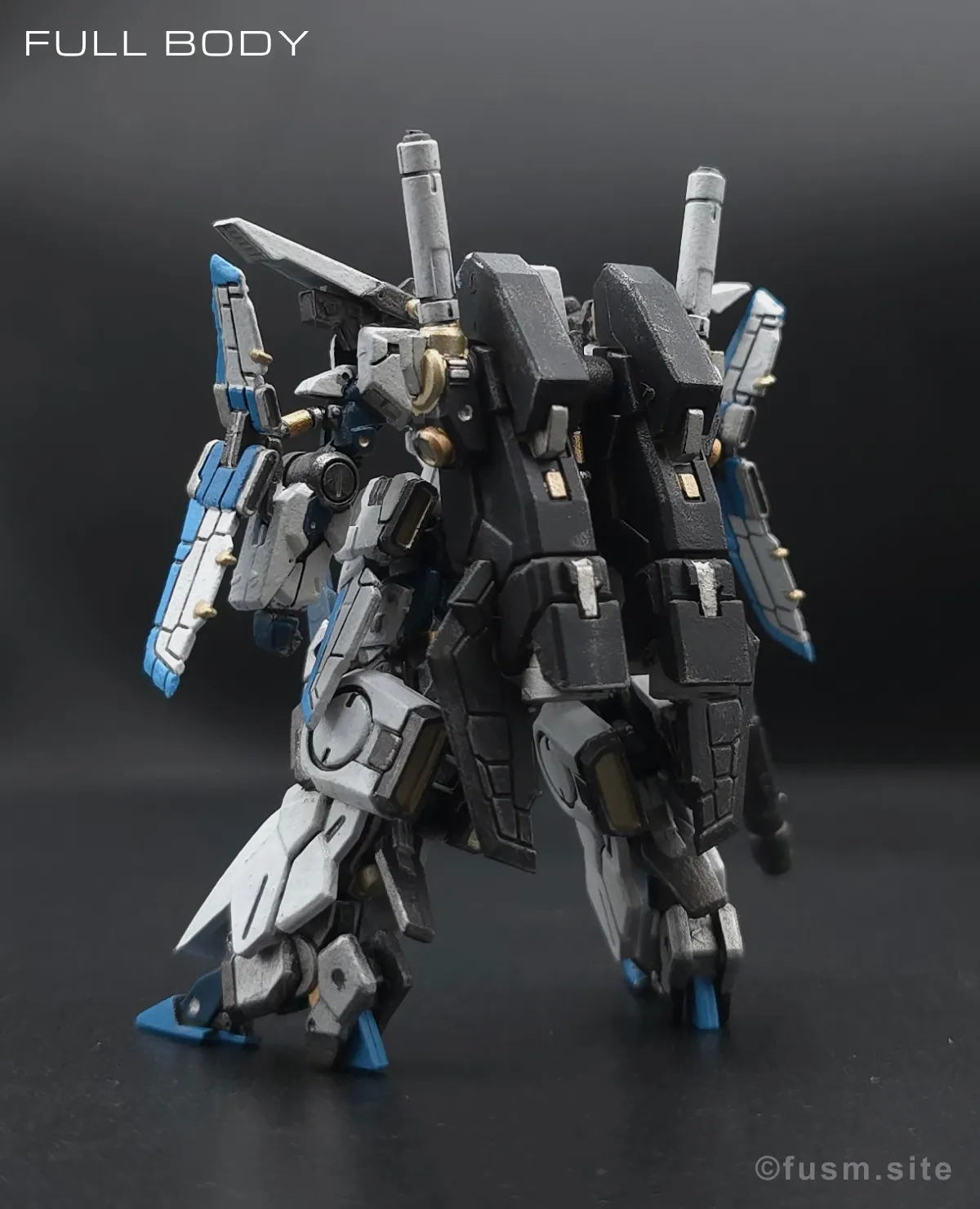 ガンダムアーティファクト第5弾【ZZガンダム】を筆塗り塗装! 多角的に見た全体の外観・素組み 04