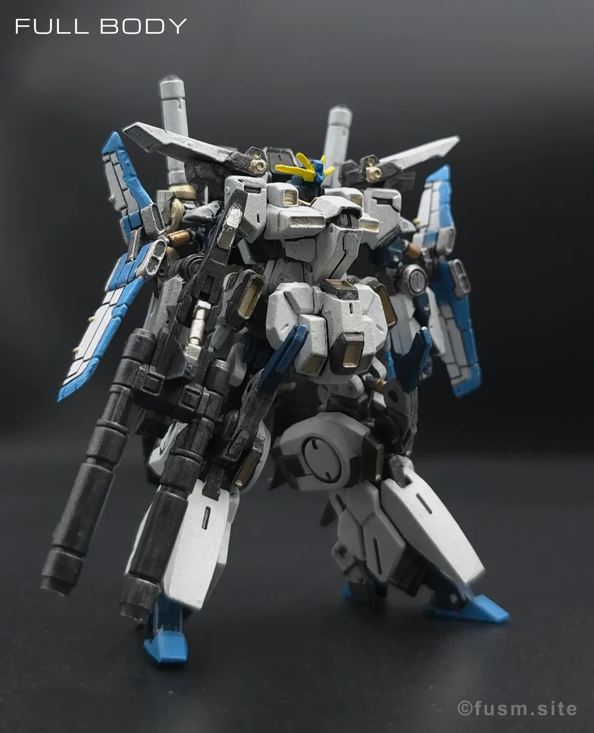ガンダムアーティファクト第5弾【ZZガンダム】を筆塗り塗装! 多角的に見た全体の外観・素組み 07