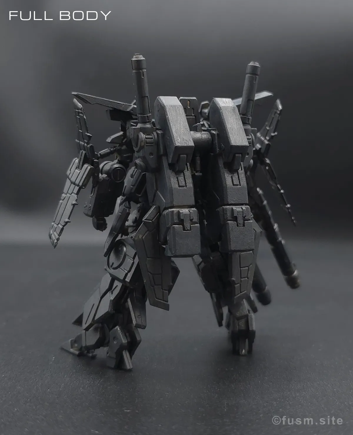 ガンダムアーティファクト第5弾【ZZガンダム】を筆塗り塗装! 多角的に見た全体の外観・素組み 02