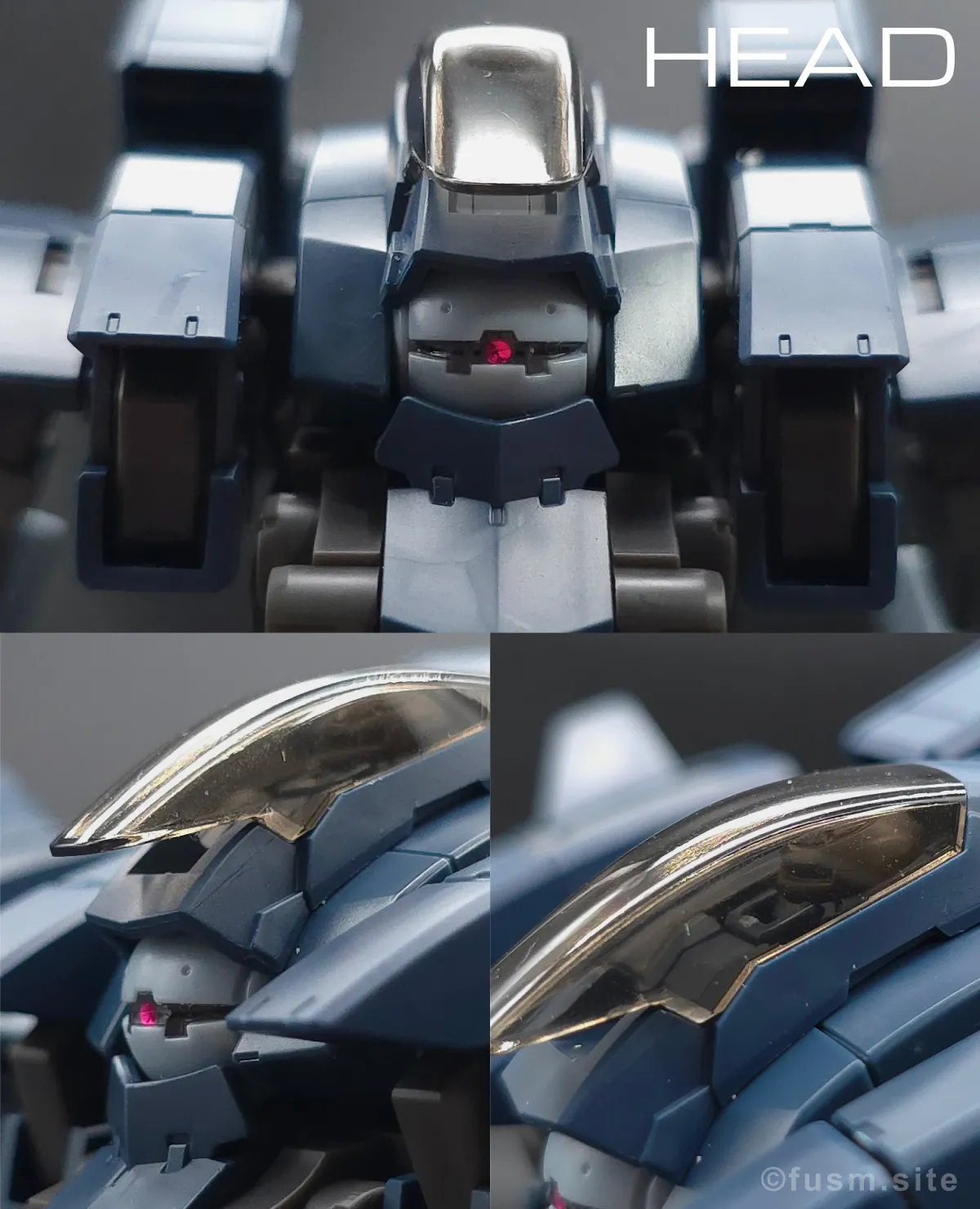 【レビュー】HG アーロンライノ(グレイディ専用機) 頭部ディテール 01