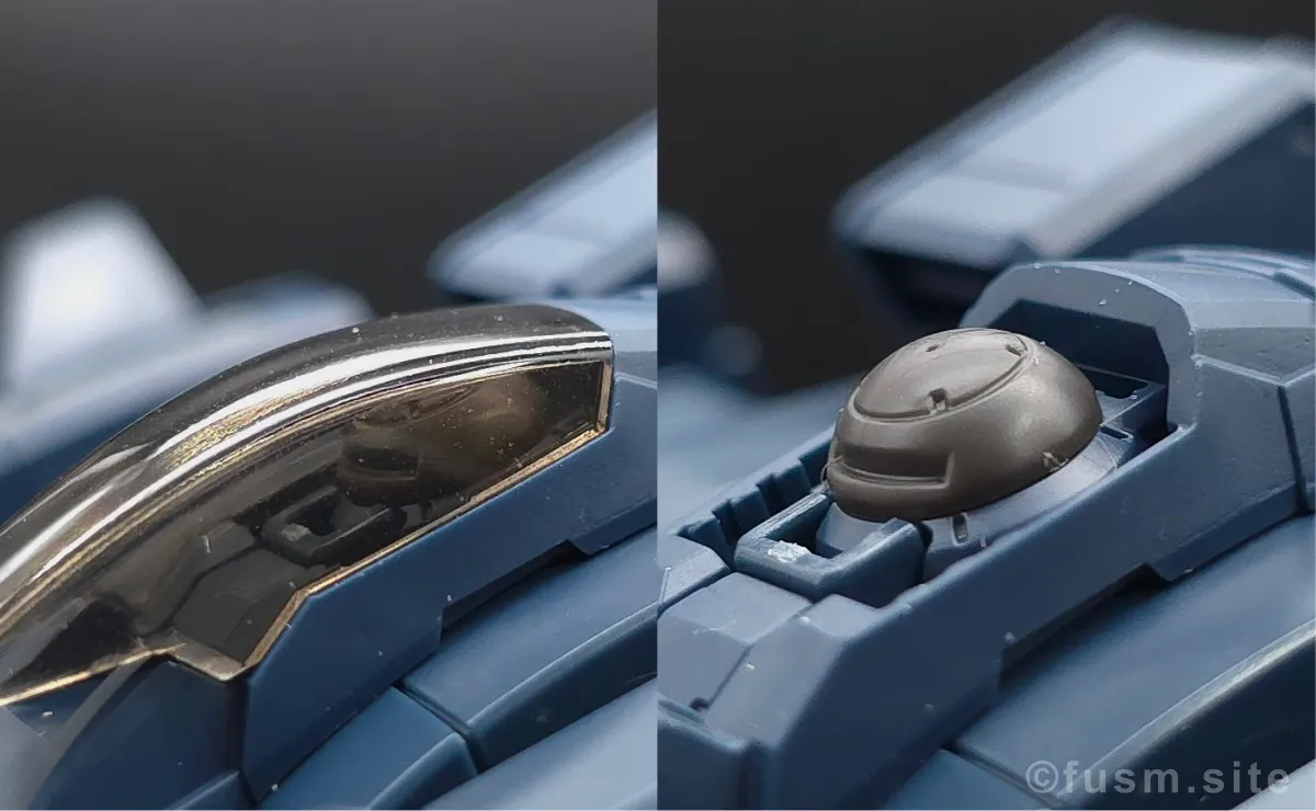 【レビュー】HG アーロンライノ(グレイディ専用機) 頭部ディテール 02