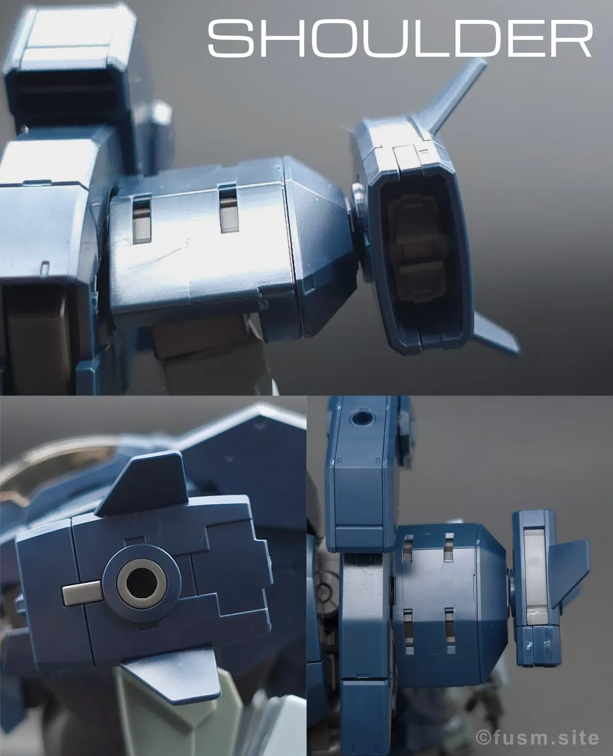 【レビュー】HG アーロンライノ(グレイディ専用機) 肩ディテール 01