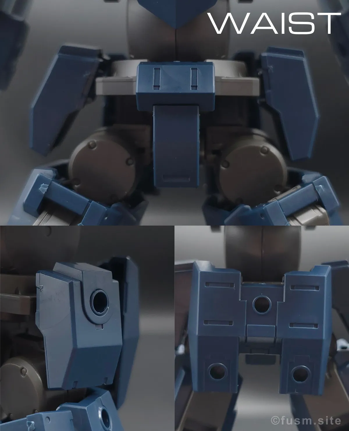 【レビュー】HG アーロンライノ(グレイディ専用機) 胴体ディテール 02