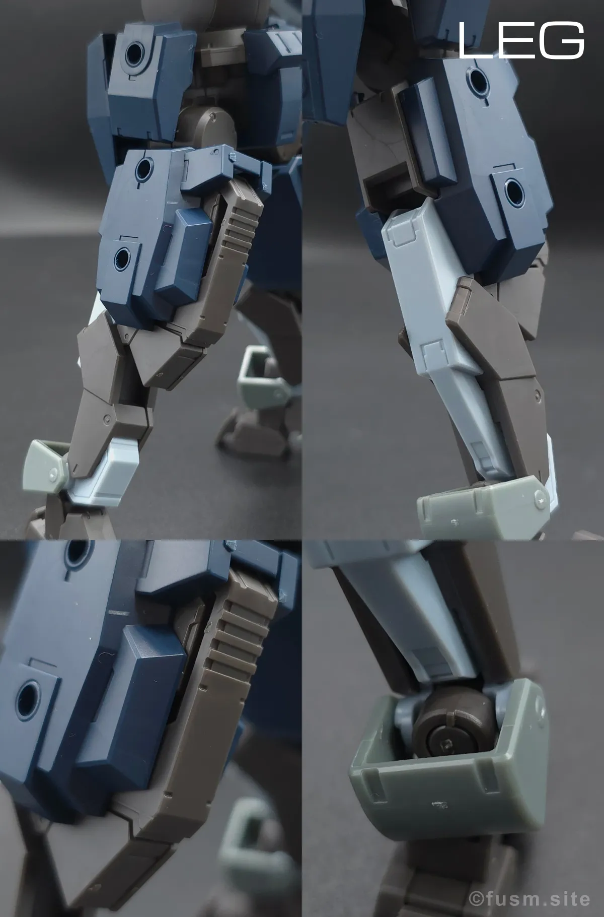 【レビュー】HG アーロンライノ(グレイディ専用機) 脚部ディテール 01