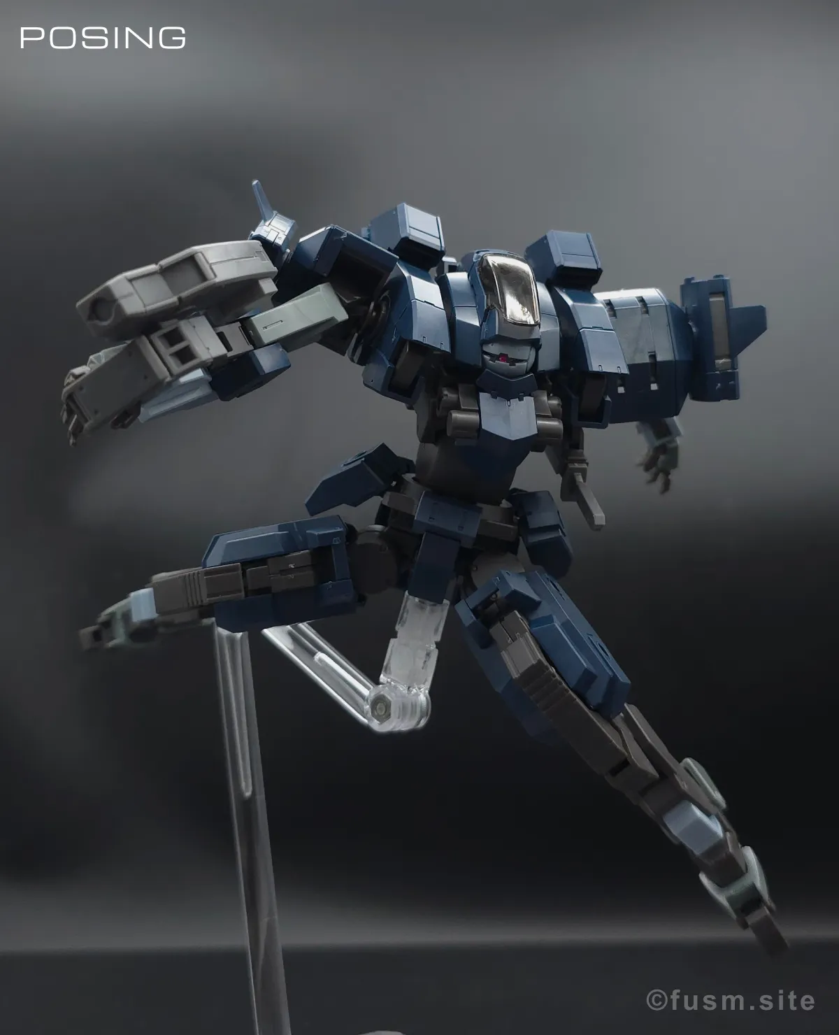 【レビュー】HG アーロンライノ(グレイディ専用機) ポージング 04