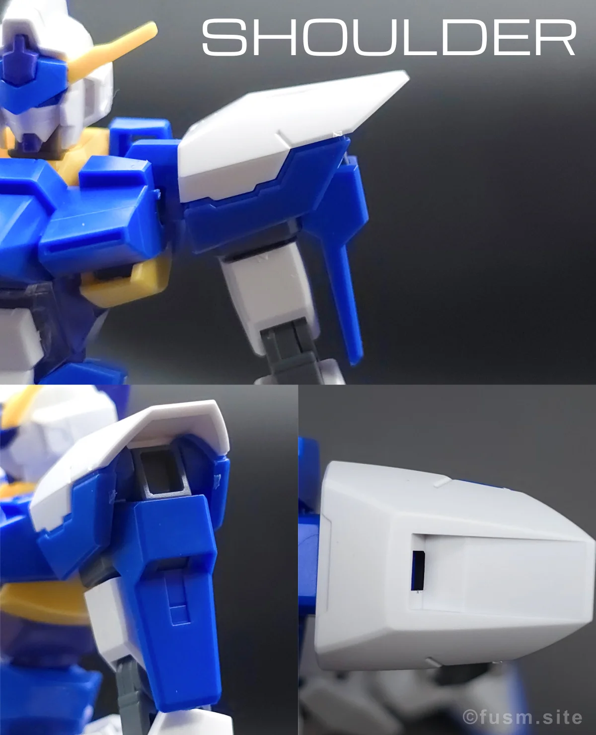 【ガンプラ】HG ガンダムAGE-FX レビュー 肩ディテール 01