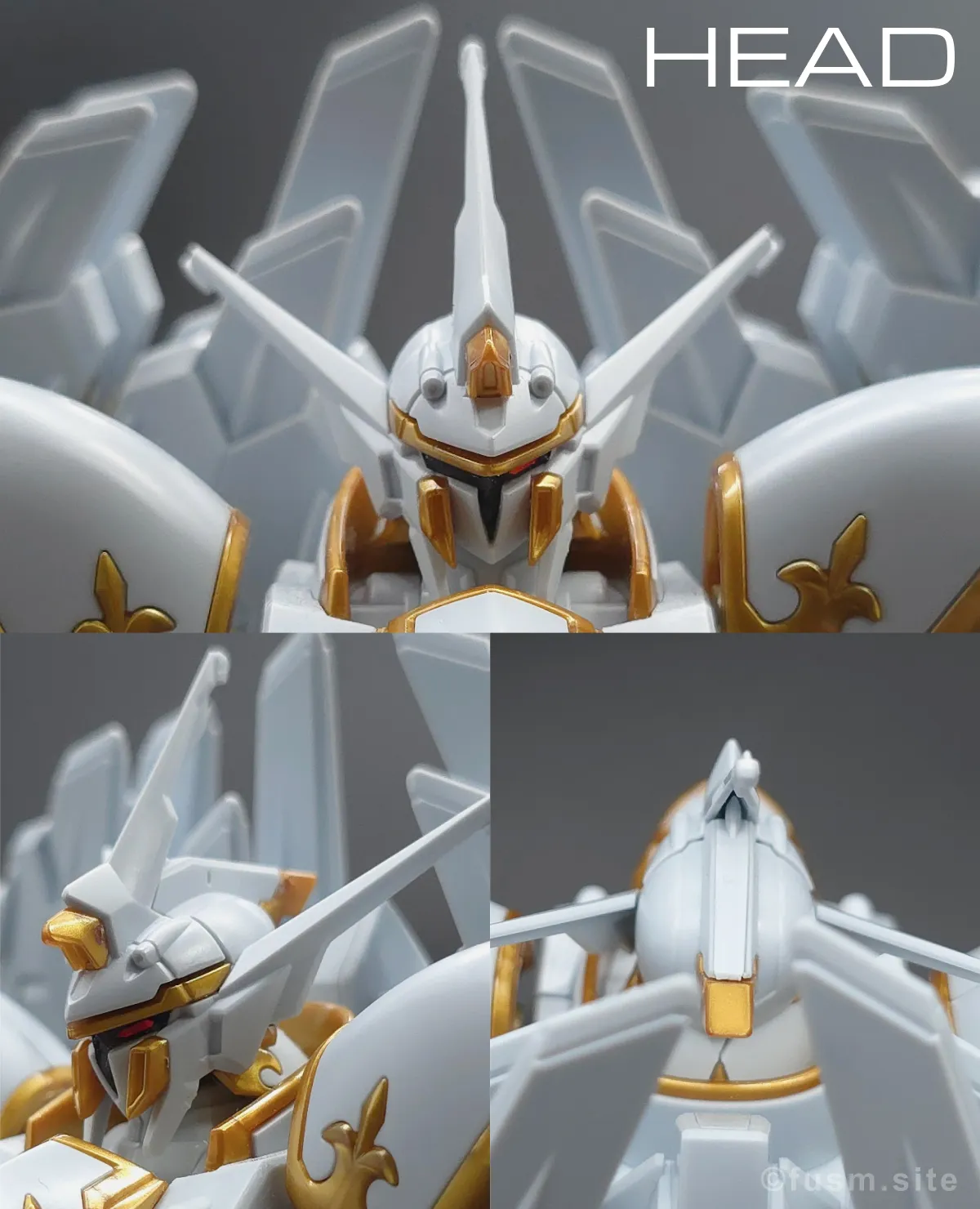 【レビュー】HG ブラックナイトスコードカルラ 頭部ディテール 01