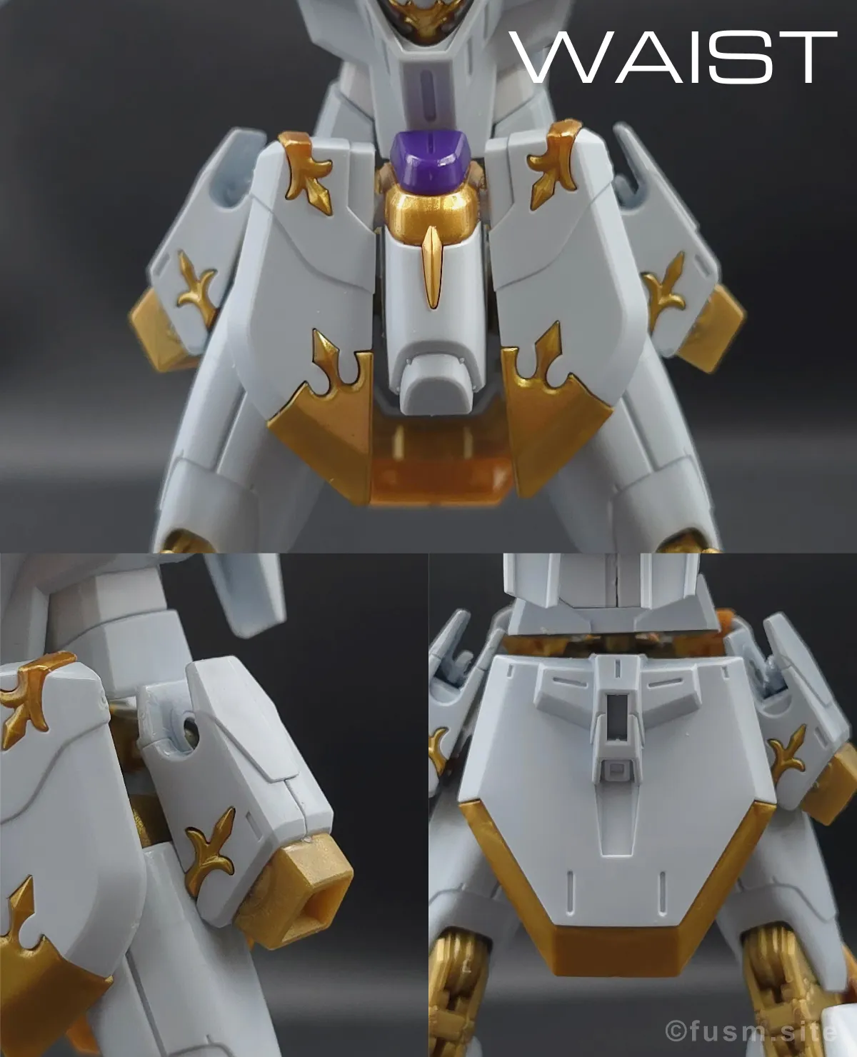 【レビュー】HG ブラックナイトスコードカルラ 胴体ディテール 04