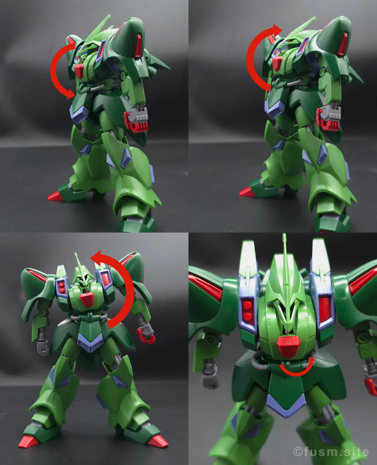 【レビュー】HG 1/144 ガルスJ 胴体ディテール 可動域 01