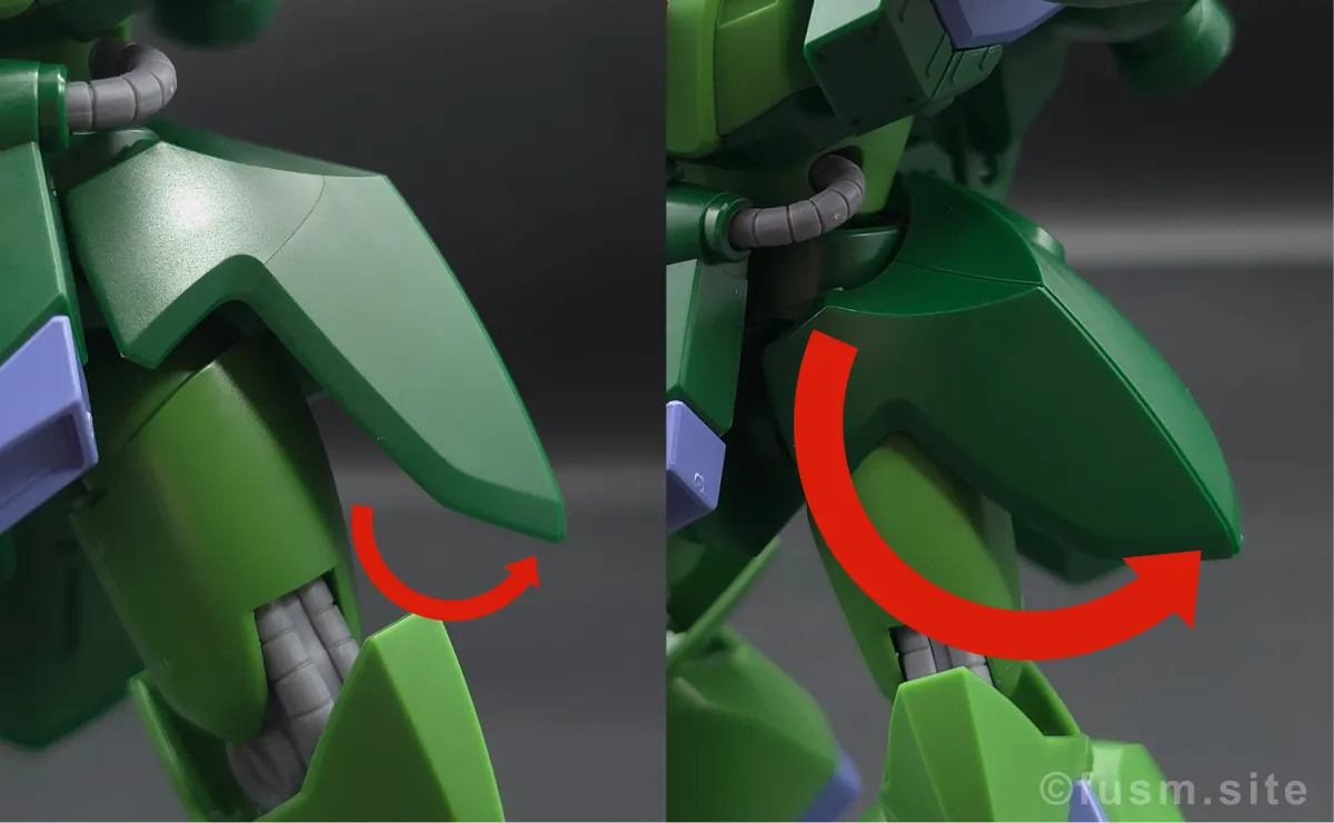 【レビュー】HG 1/144 ガルスJ 胴体ディテール 可動域 02