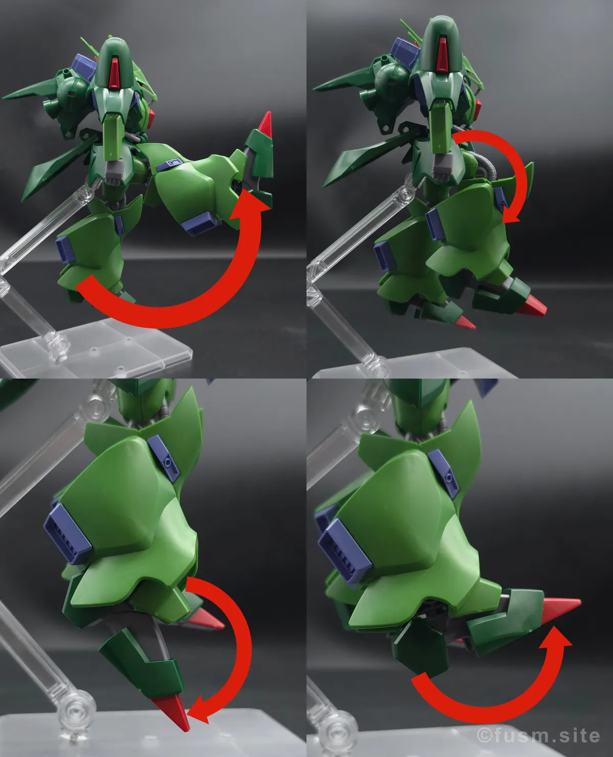 【レビュー】HG 1/144 ガルスJ 脚部ディテール 可動域 01
