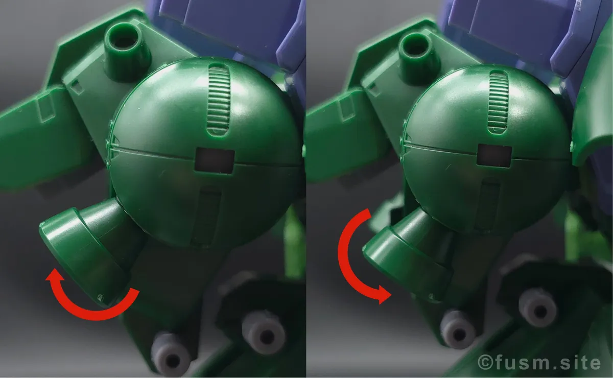 【レビュー】HG 1/144 ガルスJ バックパックレビュー 可動域 01
