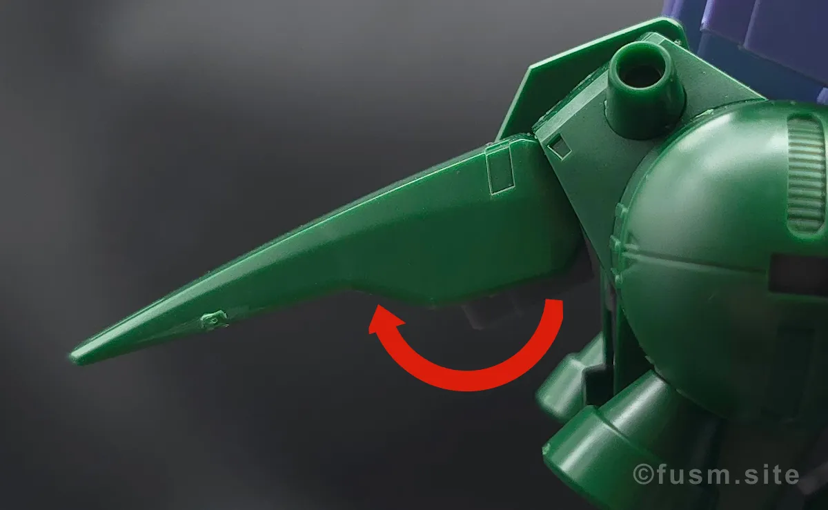 【レビュー】HG 1/144 ガルスJ バックパックレビュー 可動域 02