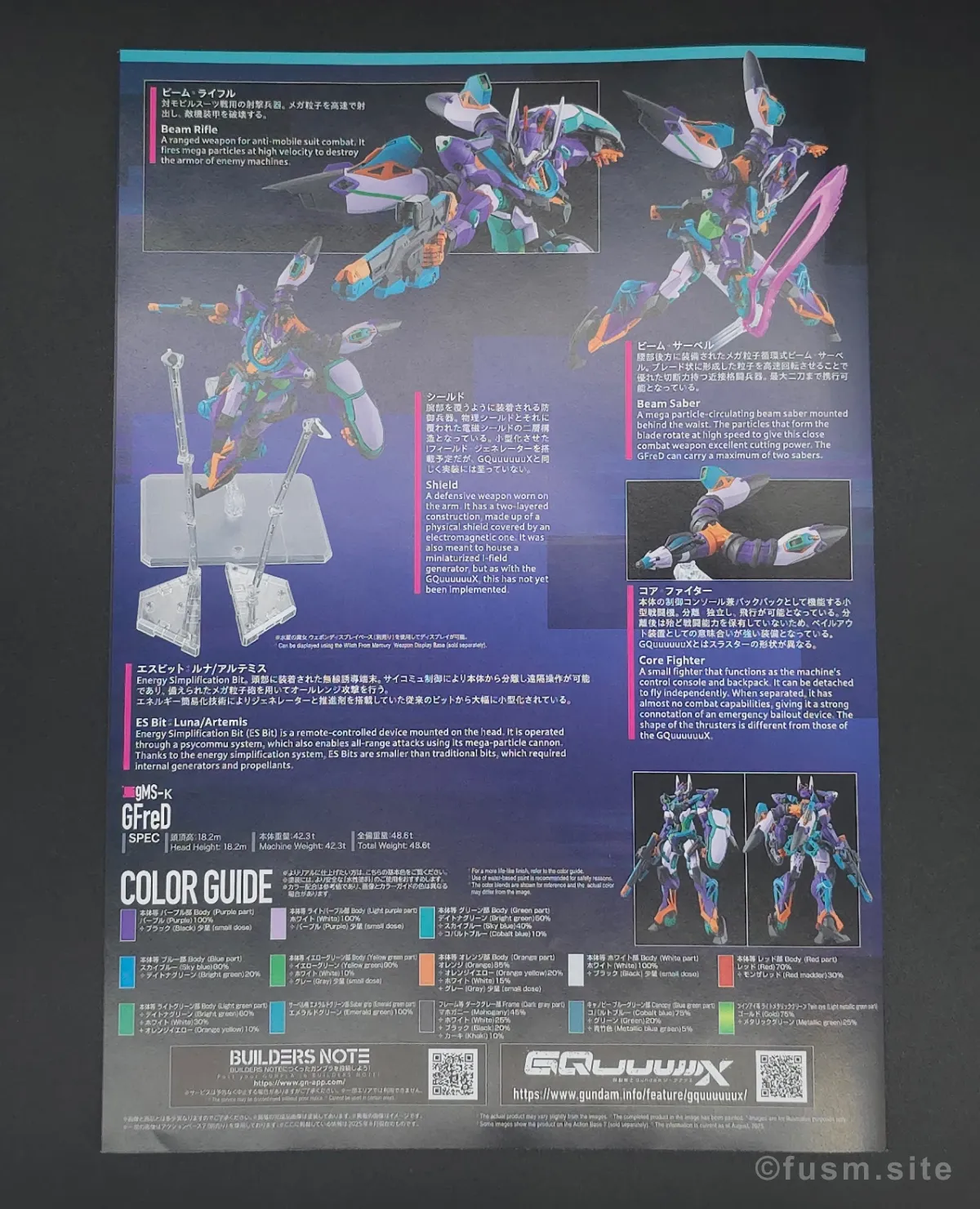 【レビュー】HG GFreD(ジフレド) パッケージ 05