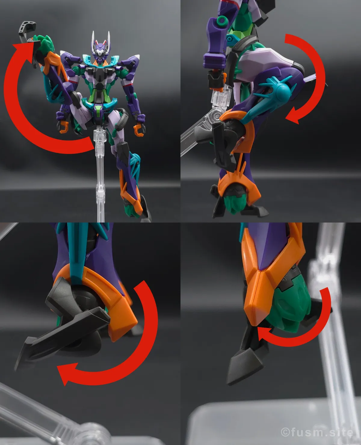 【レビュー】HG GFreD(ジフレド) 脚部ディテール 可動域 01