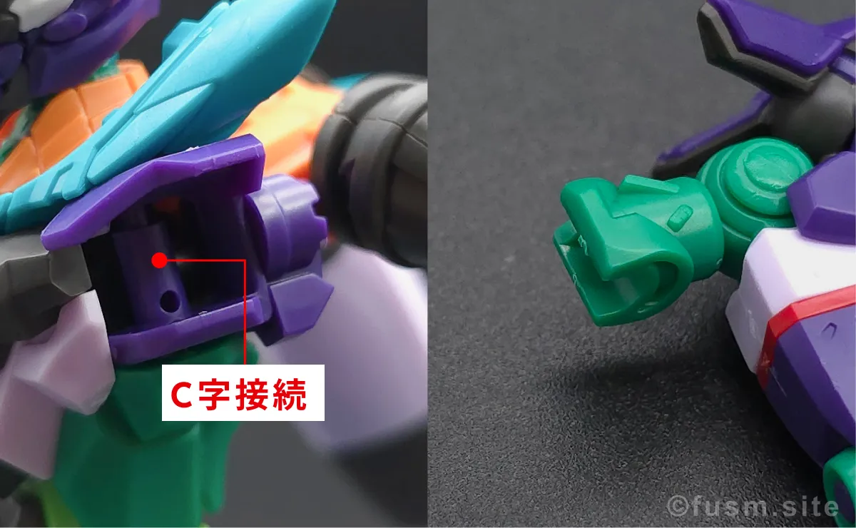 【レビュー】HG GFreD(ジフレド) 肩ディテール 可動域 02