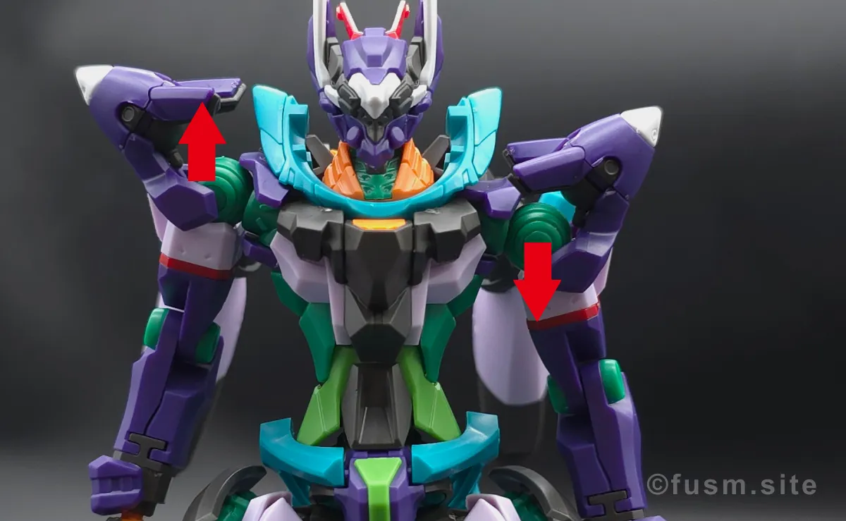 【レビュー】HG GFreD(ジフレド) 肩ディテール 可動域 03
