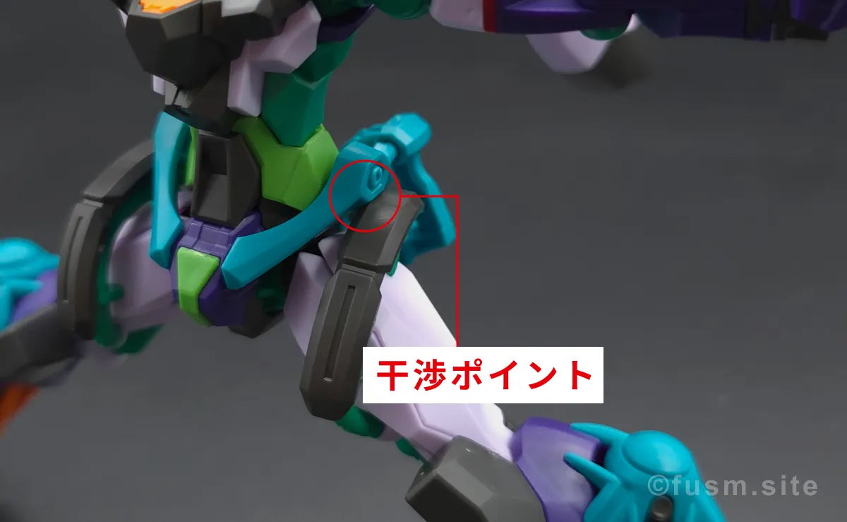 【レビュー】HG GFreD(ジフレド) 胴体ディテール 可動域 04