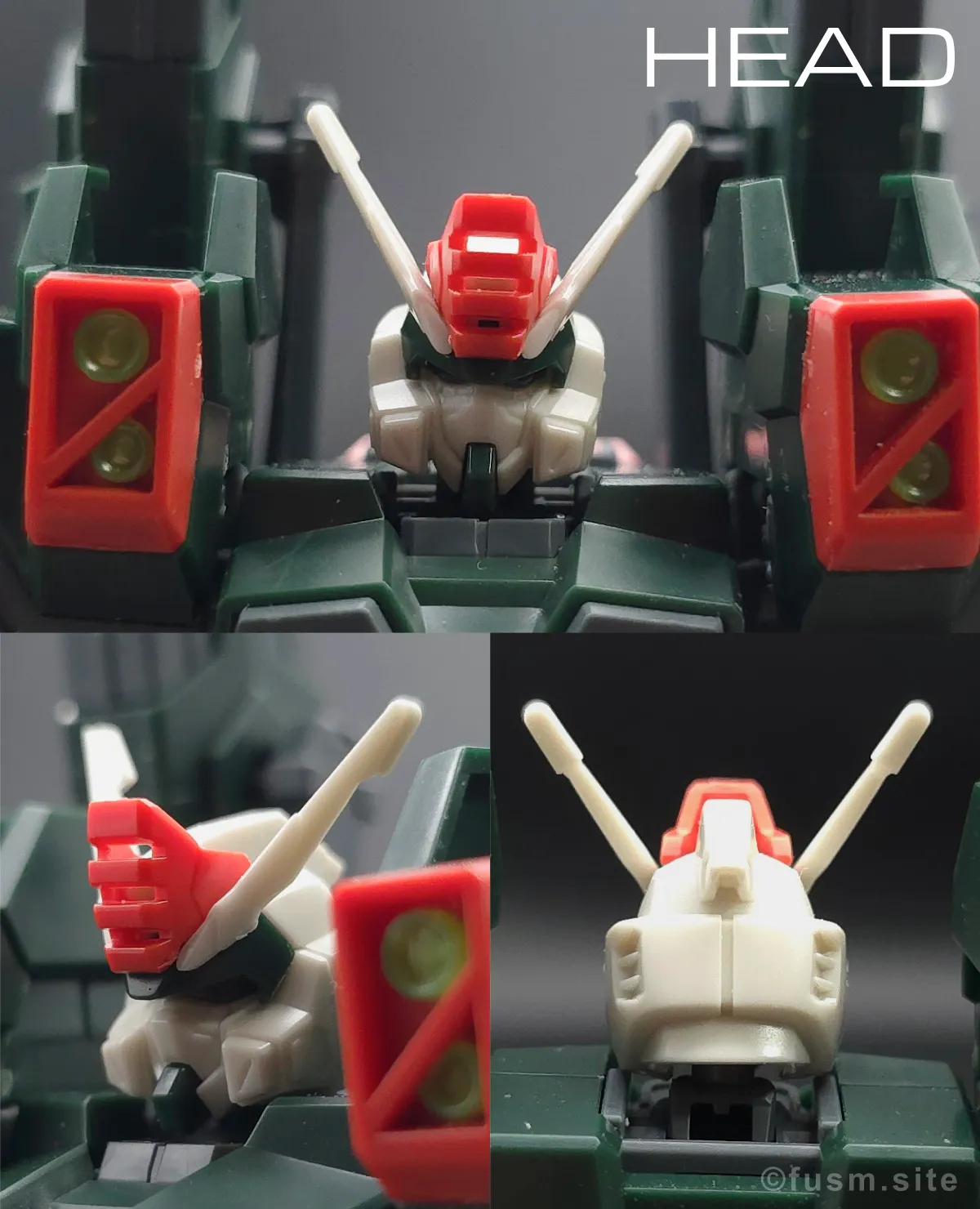 【レビュー】HG ライトニングバスターガンダム 頭部ディテール 01