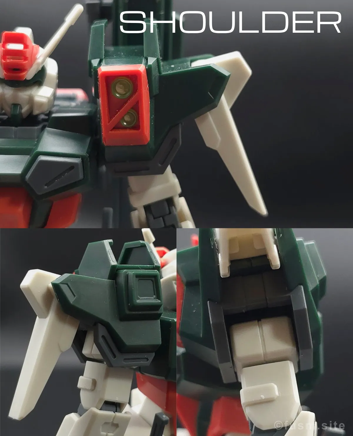 【レビュー】HG ライトニングバスターガンダム 肩ディテール 01