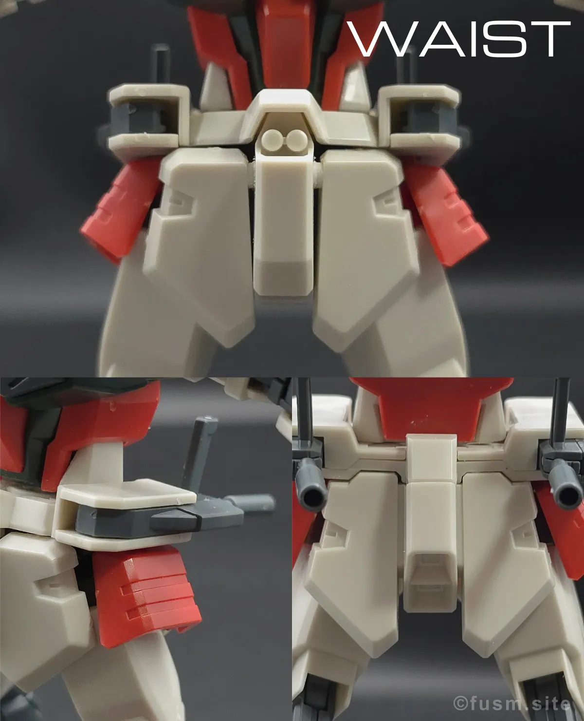 【レビュー】HG ライトニングバスターガンダム 胴体ディテール 04