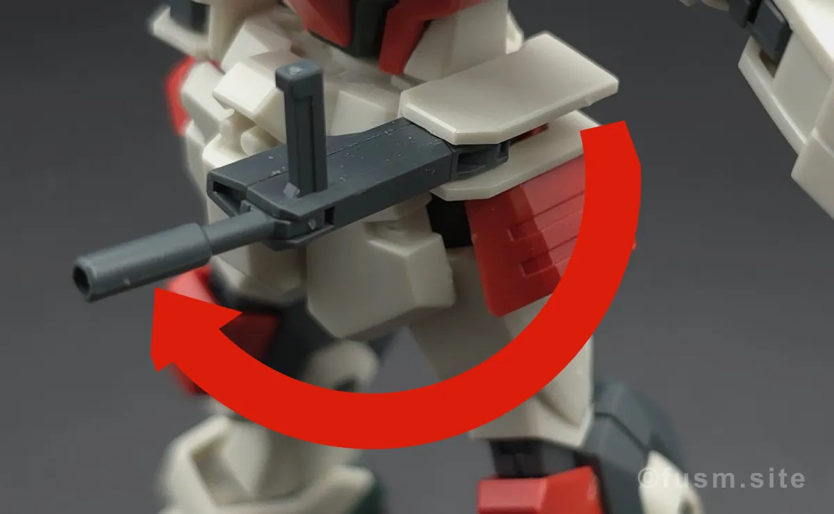 【レビュー】HG ライトニングバスターガンダム 胴体ディテール 可動域 01