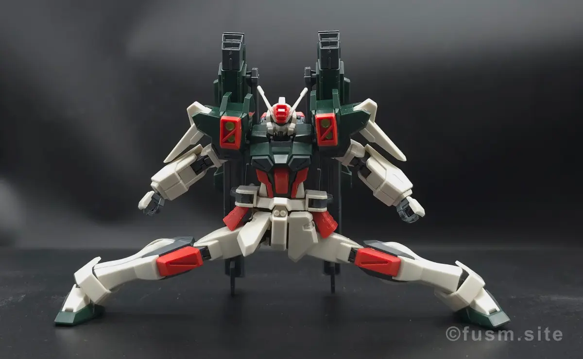 【レビュー】HG ライトニングバスターガンダム 胴体ディテール 可動域 1