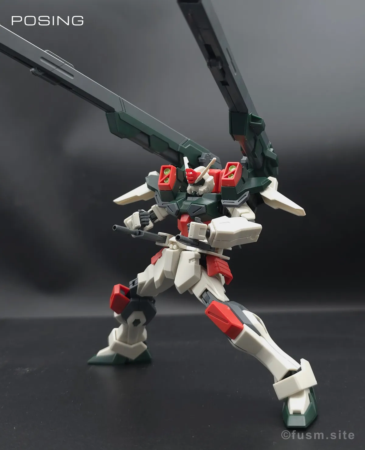 【レビュー】HG ライトニングバスターガンダム ポージング 06