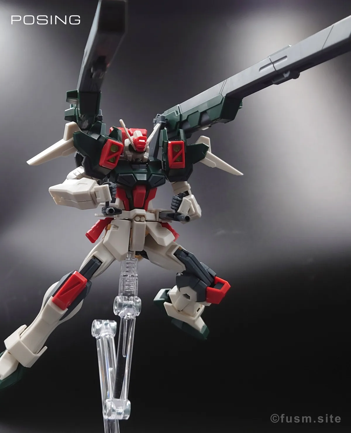 【レビュー】HG ライトニングバスターガンダム ポージング 08
